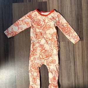 Rags Peek-a-bootyFloral Kids One Piece